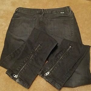 Hurley juniors 90's black denim legging size 5